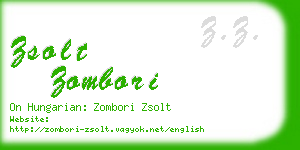 zsolt zombori business card